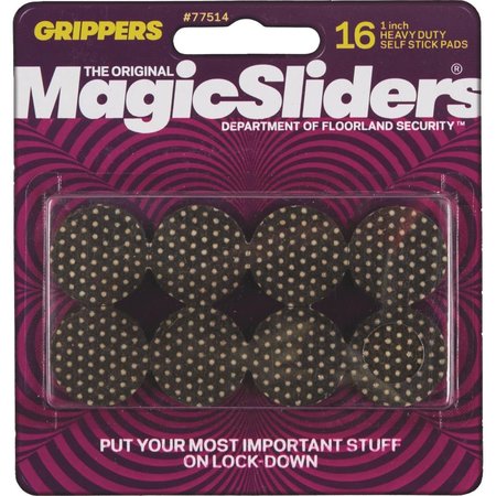 MAGIC SLIDERS L P 16Pk 1" Gripper Pad 77514